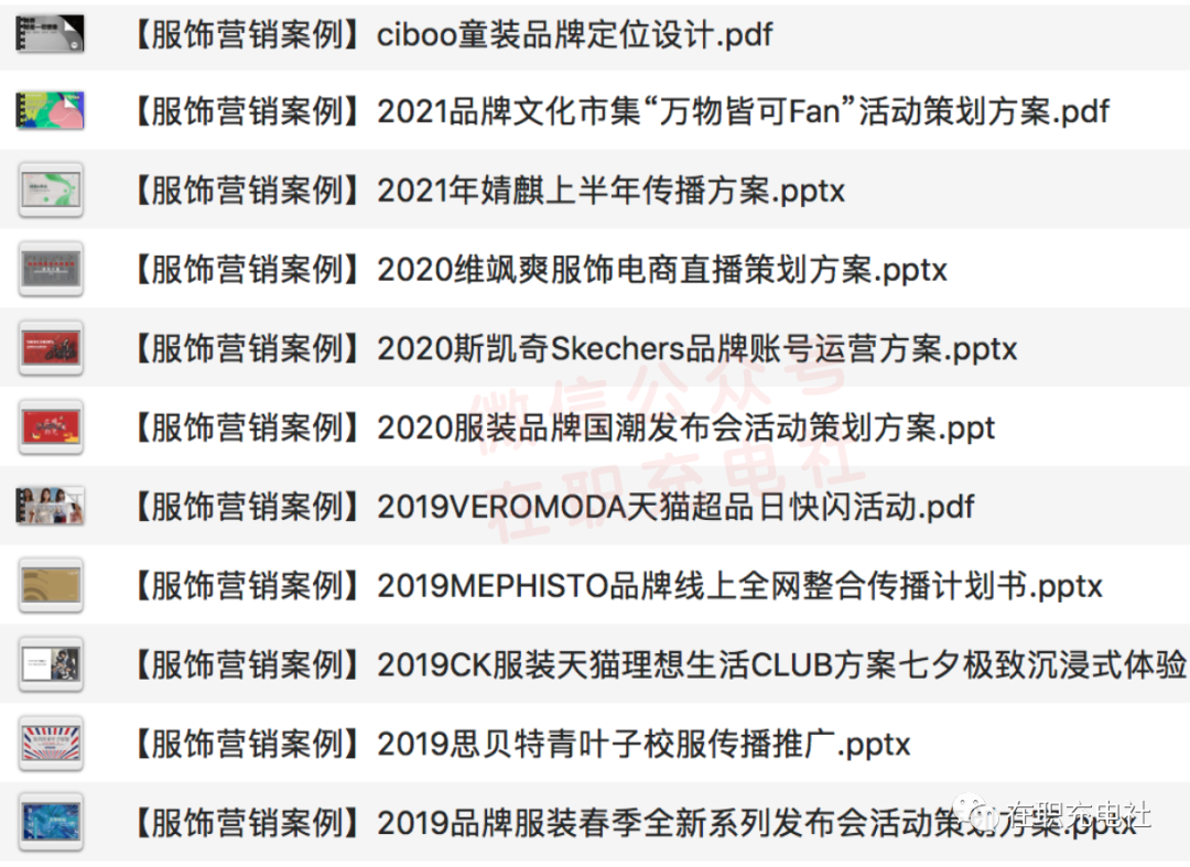 11份 2021「服饰营销」案例合集，限时免费下载！