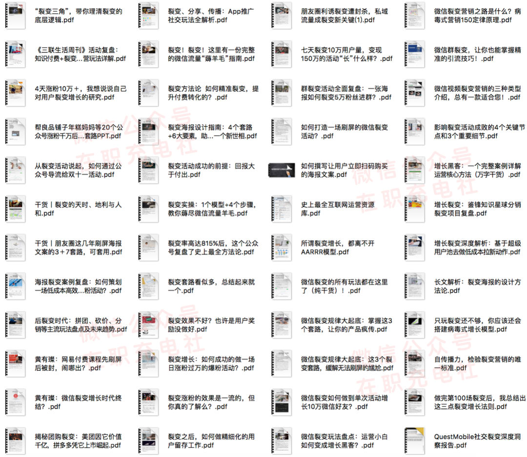 1000+份 裂变活动技巧+裂变海报设计模板，限时免费下载！